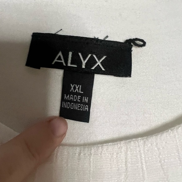 ALYX White Asymmetrical Layered Sleeveless Blouse XXL - Picture 3 of 9